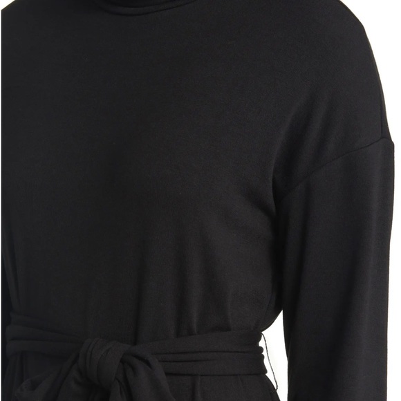 Caslon Tie Waist Long Sleeve Turtleneck Midi Dress size XS NWT - Picture 6 of 11